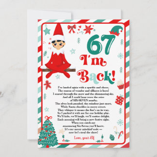 Elf Return Letter Christmas 6 7 meme trend Im Back