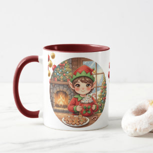 Elf’s Hot Cocoa Bar Mug – Cute Fantasy Christmas