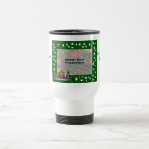 Elf Scene Christmas Photo Travel Mug