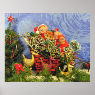 Elf Sleigh Poster