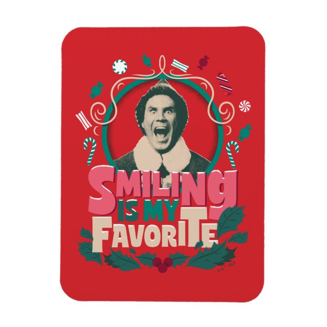 Elf - Smiling is My Favourite Magnet (Vertical)