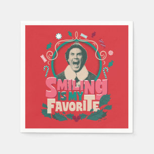 Elf - Smiling is My Favourite Napkin