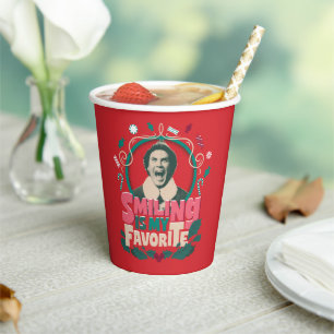 Elf - Smiling is My Favourite Paper Cups