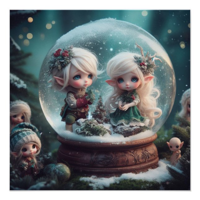 Elf Snowglobe Poster (Front)