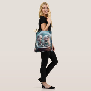 Elf Snowglobe Tote Bag