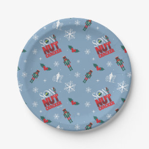 Elf "Son of a Nutcracker" Winter Pattern Paper Plate