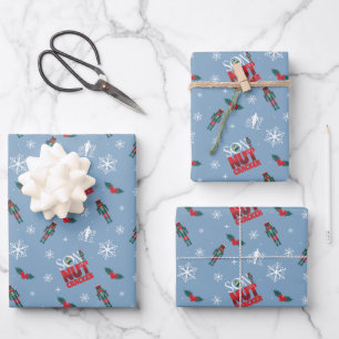Elf "Son of a Nutcracker" Winter Pattern Wrapping Paper Sheet
