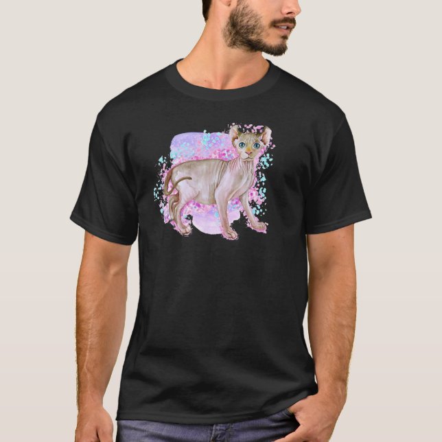 Elf Sphinx Cat T-Shirt (Front)