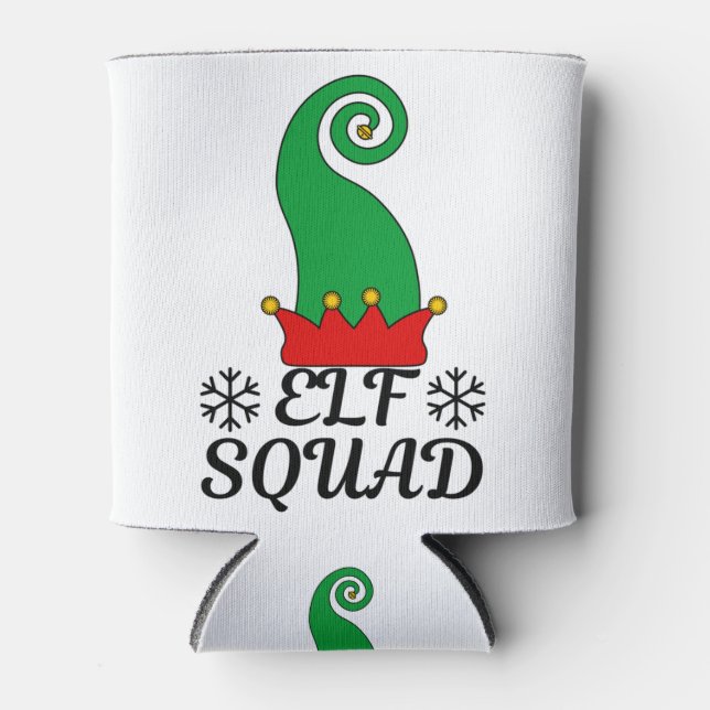 Elf Squad Can Cooler (Front)