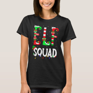 elf squad Christmas family crew matching boys girl T-Shirt