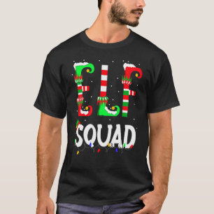 elf squad Christmas family crew matching boys girl T-Shirt
