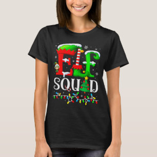 Elf Squad Christmas Family Matching Pajamas Elf Bo T-Shirt