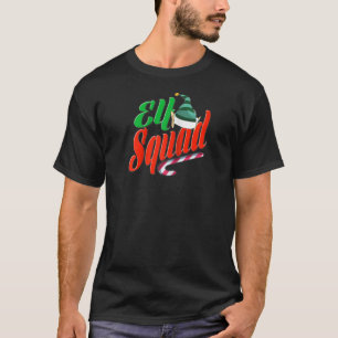 Elf Squad Christmas Matching Family Candy Cane Xma T-Shirt