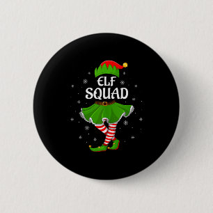 Elf Squad Christmas Matching Family Girls Women El 6 Cm Round Badge