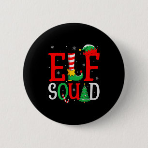 Elf Squad Christmas Matching Family Group Elf Xmas 6 Cm Round Badge