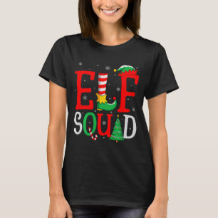 Elf Squad Christmas Matching Family Group Elf Xmas T-Shirt