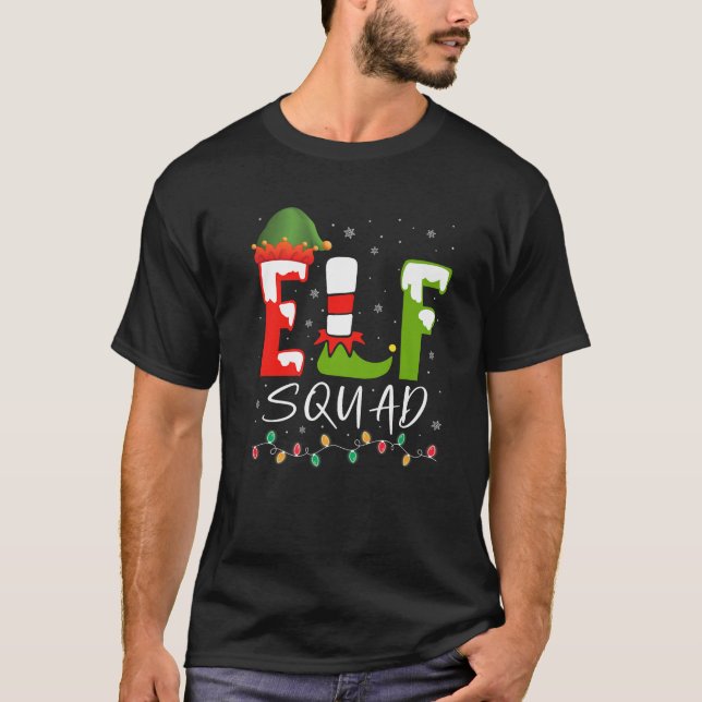 Elf Squad Christmas Pyjamas Cousin Crew Reunion 20 T-Shirt (Front)
