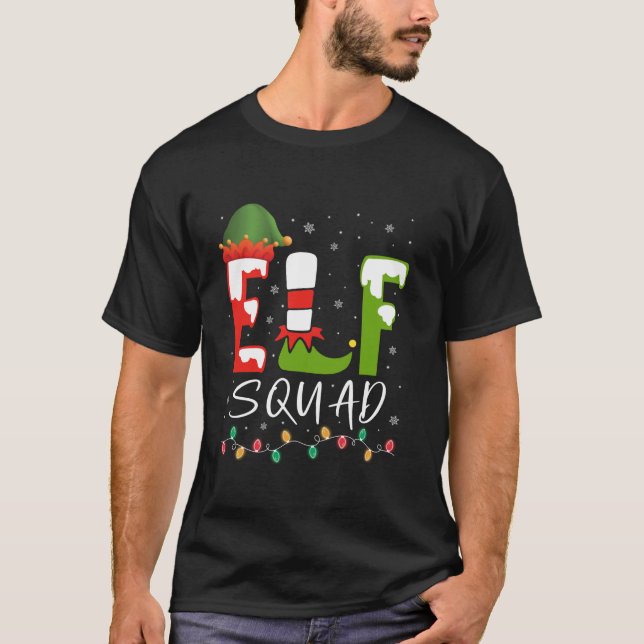 Elf Squad Christmas Pyjamas Cousin Crew Reunion 20 T-Shirt (Front)