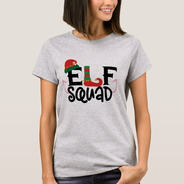 Elf Squad Christmas T-Shirt (Front)