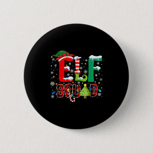 Elf Squad Family Christmas Matching Xmas Pajamas B 6 Cm Round Badge