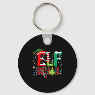 Elf Squad Family Christmas Matching Xmas Pajamas B Key Ring