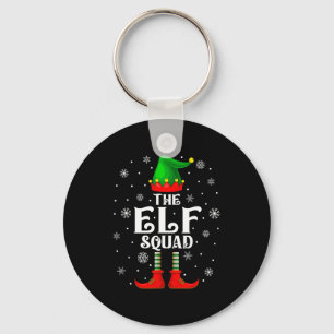 Elf Squad Family Matching Xmas Funny Christmas Vib Key Ring