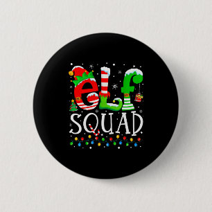 Elf Squad Funny Elf Family Christmas Matching Paja 6 Cm Round Badge
