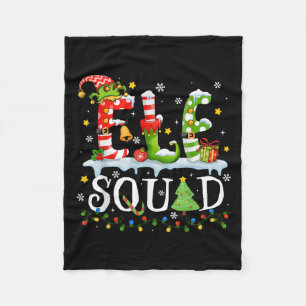 Elf Squad Funny Elf Family Christmas Matching Paja Fleece Blanket