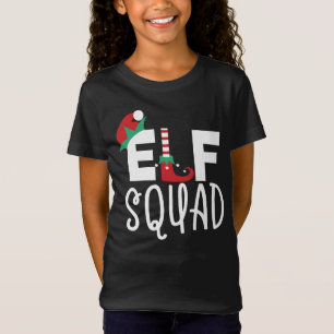 Elf Squad Funny Family Gathering Christmas Costume T-Shirt