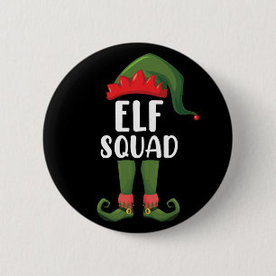 Elf Squad Funny Family Matching Christmas  6 Cm Round Badge