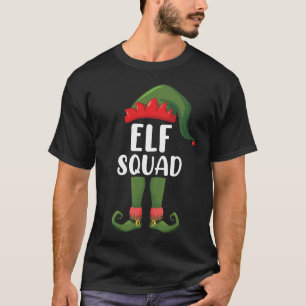Elf Squad Funny Family Matching Christmas  T-Shirt
