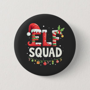Elf Squad Funny Matching Christmas Outfit  6 Cm Round Badge