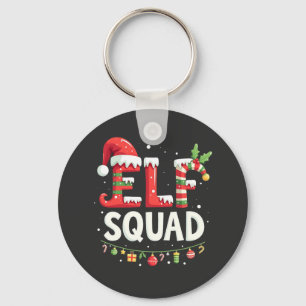 Elf Squad Funny Matching Christmas Outfit  Key Ring