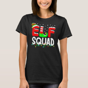 Elf Squad Group Family Matching Christmas Pyjamas T-Shirt
