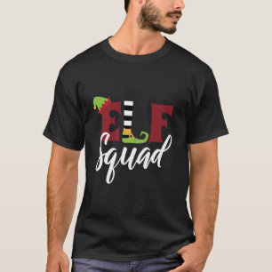 Elf Squad Man Woman Kids Costume Christmas Xmas T-Shirt