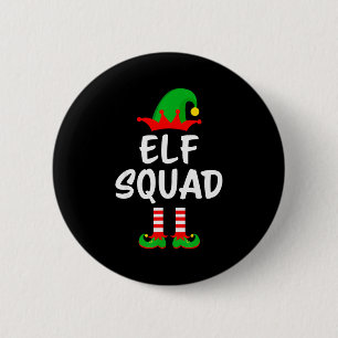 Elf Squad Matching Family Christmas  6 Cm Round Badge