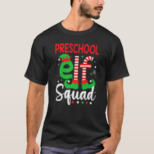 Elf Squad Preschool Teacher Christmas Men Women X T-Shirt