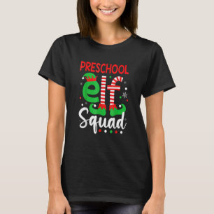 Elf Squad Preschool Teacher Christmas Men Women X T-Shirt