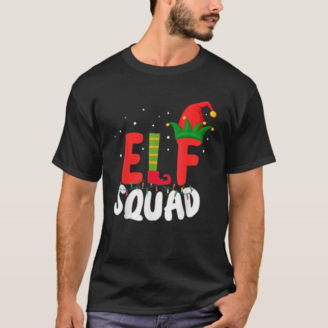 Elf Squad Toddler Family Reunion Christmas Party 2 T-Shirt (Front)