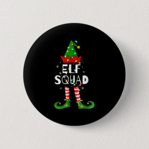 Elf Squad Xmas Matching Family Pajamas Funny Elf C 6 Cm Round Badge