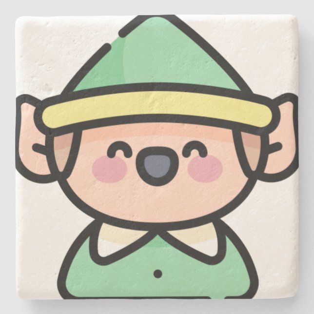 elf stone coaster (Front)