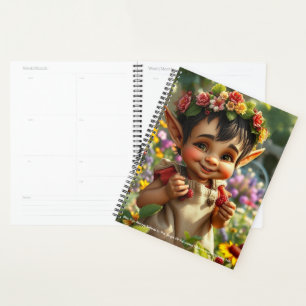 Elf Strawberry Calendar Planner