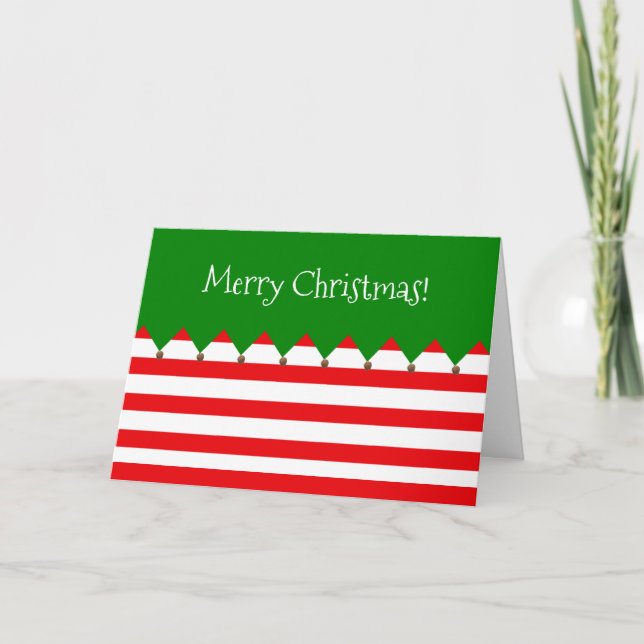 Elf Style Christmas Card (Front)