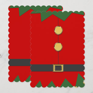 elf suit invitation