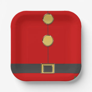 elf suit paper plate