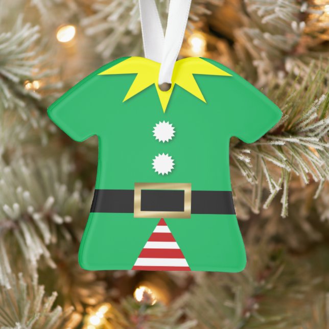 Elf Suit Personalised  Ornament (Tree)