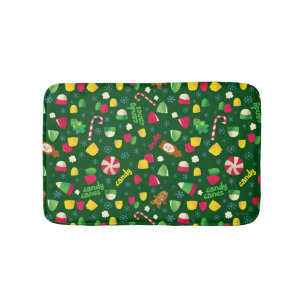 Elf the Movie Candy Pattern Bath Mat