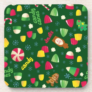 Elf the Movie Candy Pattern Coaster