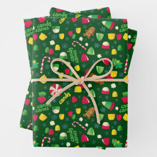 Elf the Movie Candy Pattern Wrapping Paper Sheet