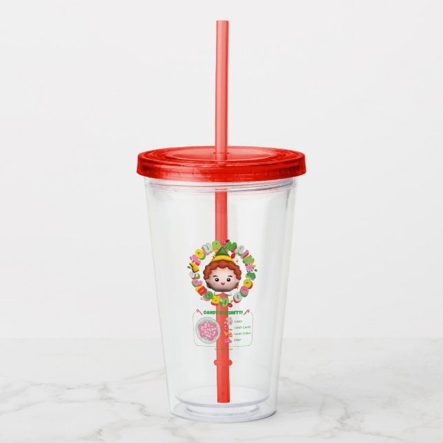 Elf the Movie | Four Main Food Groups Acrylic Tumbler (Front)